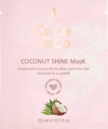 Maskë për flokë Lee Stafford Coco Loco Coconut Shine, ushqyese, për flokë të thatë