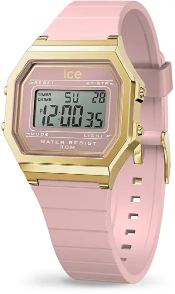 Orë dore për femra Ice Watch ICE Digit Retro Blush Pink, rozë