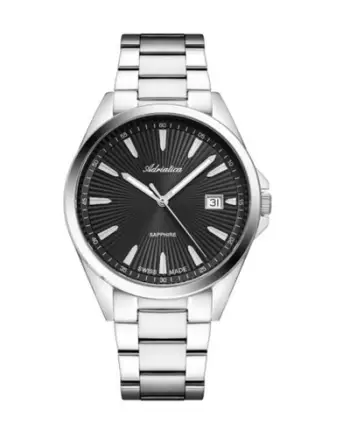 Orë dore për meshkuj adriatica, swiss made A8332.5116Q