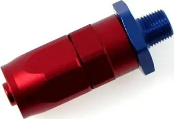 Lidhës zorre TurboWorks AN8 3/8"-18NPT, alumini, për vaj ujë dhe karburant