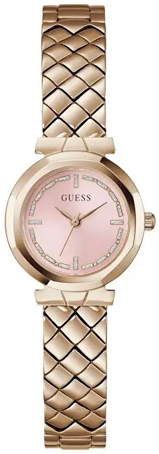 Orë për femra Guess Mini Rumour GW0839L3, e artë rozë
