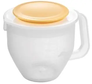 Enë përzierëse DELCIA, 1 L, me kapak, plastike