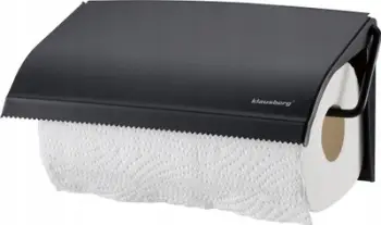Mbajtës letre kuzhine Klausberg KB 7714, 13.5x25x2 cm, çelik inox, i zi