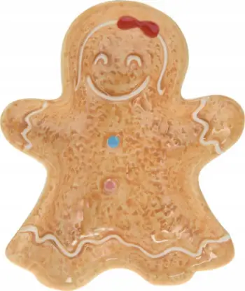 Pjatë dekorative Home Styling Collection Christmas COOKIE, 15 x 12.5 cm, shumëngjyrëshe