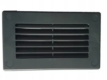 Grilë ventilimi fundore Awenta, 60x204 mm, plastike ABS, grafit