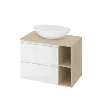 Set banjo Cersanit Moduo B687, lavaman 55 cm, banak 80 cm lis, komodë 60 cm e bardhë