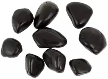 Gurë dekorativë Polished Stones Black Pebble III, 20-30mm, për akuarium dhe terrarium, të zinj