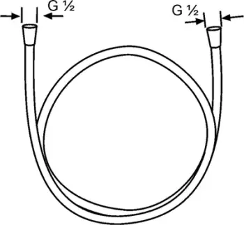 Zorrë dushi EXEC Shower Hose, 150200 cm, krom