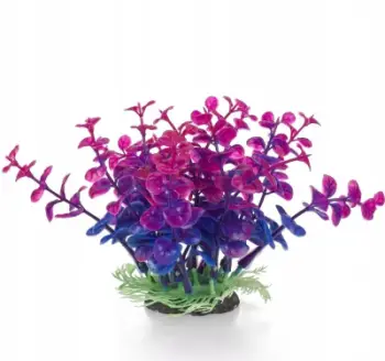 Bimë dekorative akuariumi Aqua Natura Peperomia, plastike, 12 cm, lejla blu