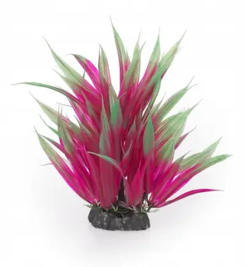Bimë artificiale për akuarium Aqua Natura, 20 cm, plastike, rozë e errët
