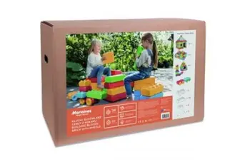 Lodra konstruktore Marionex Bricks, 30 copë, me rrota, shumëngjyrëshe