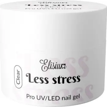 Xhel ndërtues thonjsh Elisium Less Stress, 40ml, transparent