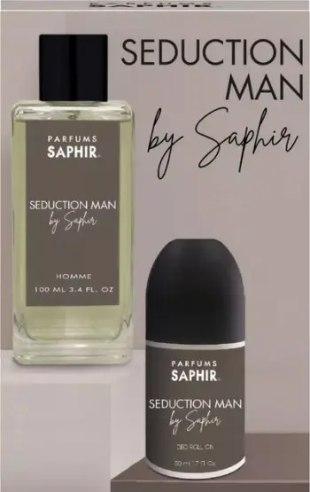 Set parfum për meshkuj Saphir Seduction Man, EDP 100ml, deodorant roll on