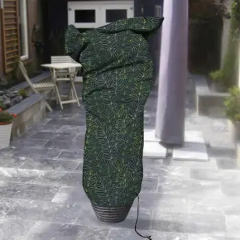 Mbulesë mbrojtëse bimësh Capi Plant Cover, 150 x 250 cm, rezistente ndaj acarit, e zezë me motive jeshile