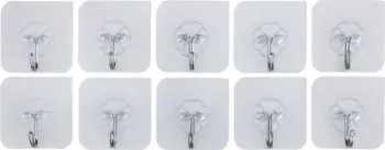 Varëse ngjitëse Maximex, set 10 copë, kapacitet 10 kg, transparente
