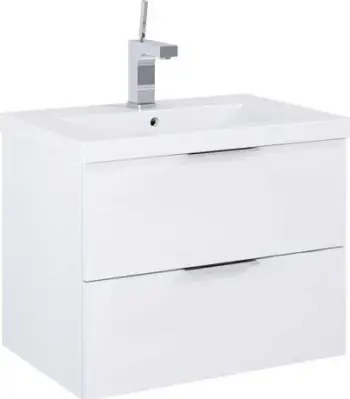 Kabinet lavamani Frame Zest, 2 sirtarë, 50cm, i bardhë