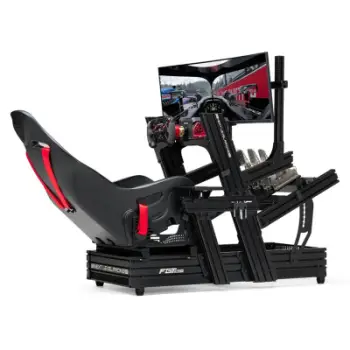 Kokpit sim racing Next Level Racing Elite 160, Front & Side Mount Edition, strukturë alumini, i zi