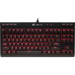 Tastierë gaming Corsair K63 Compact, mekanike CHERRY MX Red, LED i kuq