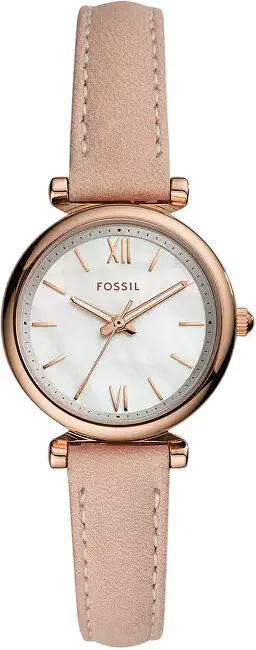 Orë dore për femra Fossil Carlie Mini ES4699, rozë