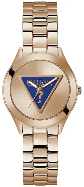 Orë për femra Guess Tri Plaque GW0675L3, e artë rozë