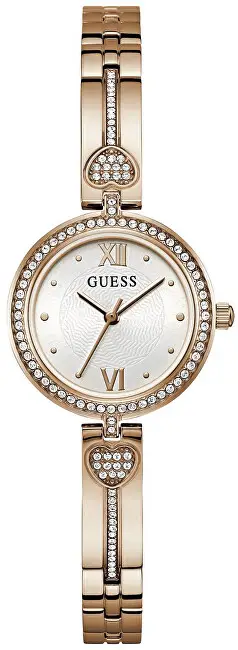 Orë dore për femra Guess Lovey GW0655L3, ari rozë