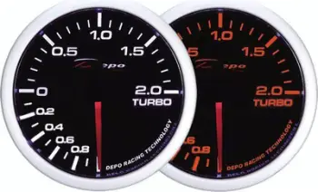 Matës turbo Depo Gauge WA, 60mm, elektrik, -1 deri 2 BAR, i zi