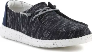 Këpucë femrash Hey Dude Wendy Sox W 40078-6JN, tekstil, taban gome, blu e errët