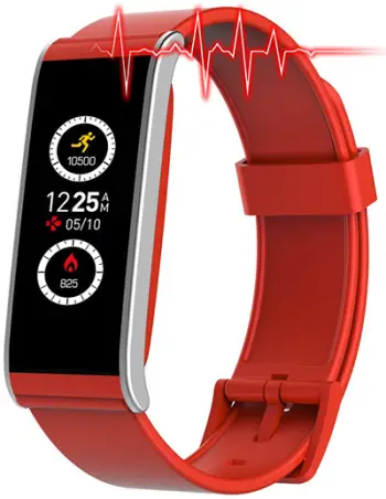 Orë e mençur MyKronoz ZeFit4 HR Red/Silver