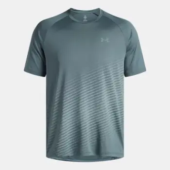 Bluzë sportive Under Armour Tech Fade, meshkuj, mëngë të shkurtra, XXL, blu Jasper Serpentine