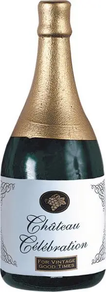 Peshë tullumbacesh Top Party Champagne Bottle, 226g, shumëngjyrëshe