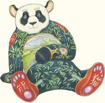 Kartolinë DM Collection Panda A121, B6, me zarf