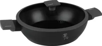 Tigan i thellë Berlinger Haus BH-8129, 28 cm, kapak xhami, antracit