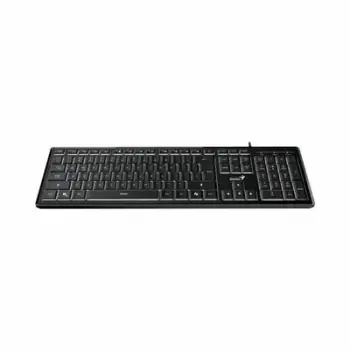 Tastierë Genius SlimStar 820, me kabllo, USB, 104 taste, e zezë