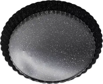 Tavë për tart KingHoff KH 1769, 25 cm, fund i lëvizshëm, e zezë