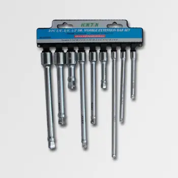 Set zgjatues të lëvizshëm Honiton, 9 copë, 1/4", 3/8", 1/2"