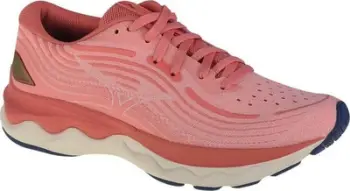 Atlete vrapimi Mizuno Wave Skyrise 4 W, për femra, amortizim i lartë, rozë