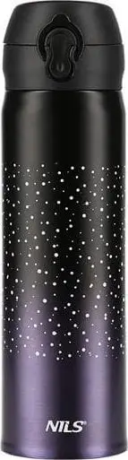 Termus termik Nils, 400 ml, çelik inox, vjollcë e zezë gradiente