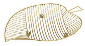 Shportë për fruta Maestro MR-1038, metal, 38.5 x 25 x 4 cm, e artë