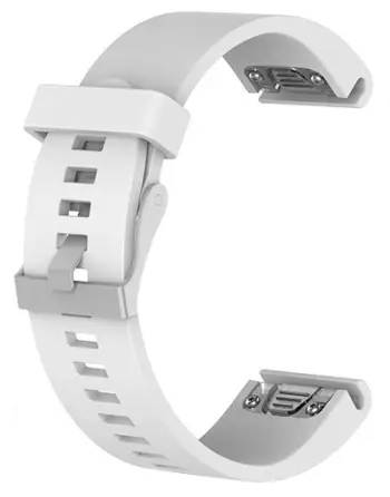 Rrip dore 4wrist, për Garmin Fenix 5S, 5S Plus, 6S, 6S Pro, 7S, i bardhë