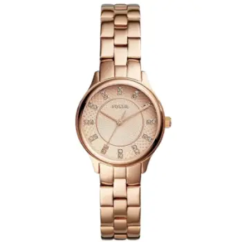 Orë dore Fossil Modern Sophisticate, çelik inox, rose gold, për femra