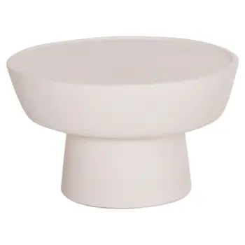 Tavolinë anësore HomeMarkt Pirson Round, fiber cement, diametër 60 cm, e bardhë