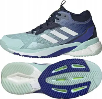 Atlete indoor Adidas Crazyflight 5 Mid, femra, Lightstrike BOOST, blu 40 2/3