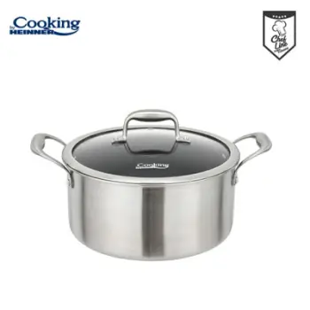 Tigan sauté Heinner TITANIUM3, 20 cm, 2.8L, me kapak, çelik inox