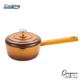 Tigan me kapak Heinner ORIGINI by Chef Nicolai Tand, 1.8L, 18x8.5cm, alumini qeramik, portokalli gradient