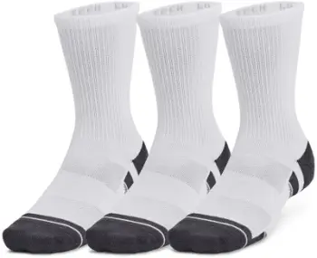 Çorape Under Armour 1379512 100, set 3 palë, unisex, të bardha