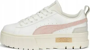 Atlete femrash Puma Mayze Thrifted W, platformë e lartë, të bardha me rozë