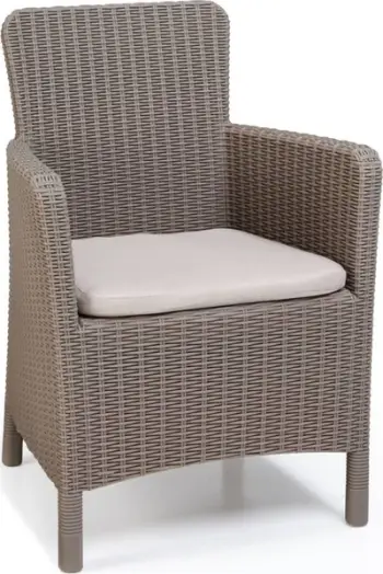 Karrige kopshti Allibert Trenton 226454, plastike, ergonomike, cappuccino