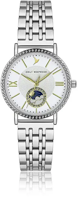Orë për femra Emily Westwood Silver Pearl EKB-5718SQ, e argjendtë