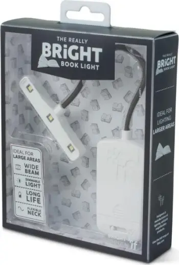 Dritë leximi If The Really Bright Book Light, LED, qafë fleksibile, e bardhë