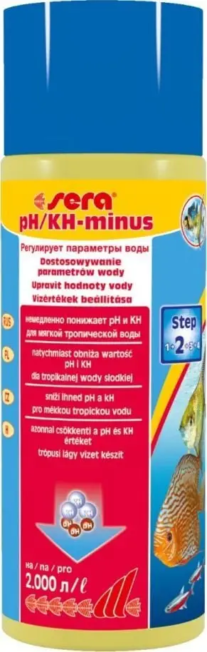 Solucion ulës pH për akuarium Sera PH-Minus, 500ml, për ujë të ëmbël